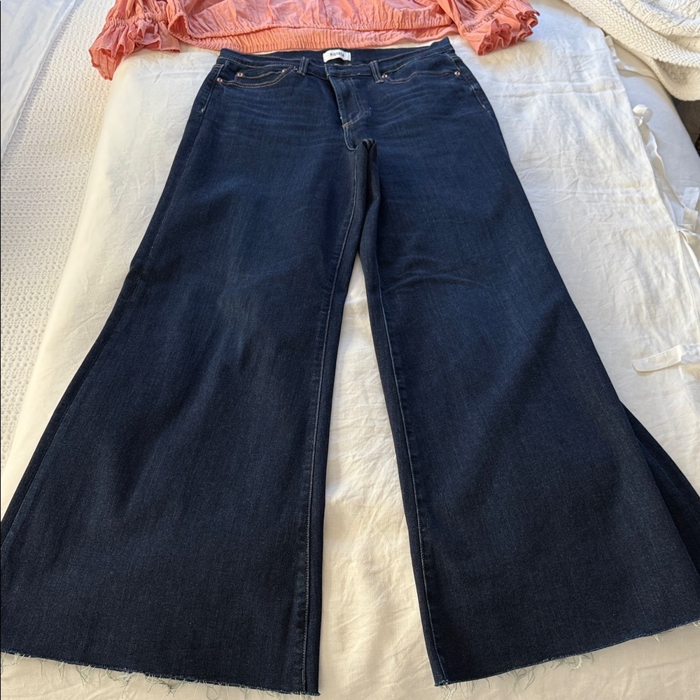 Pistola Dark Blue Wide Leg/ Flare Jeans